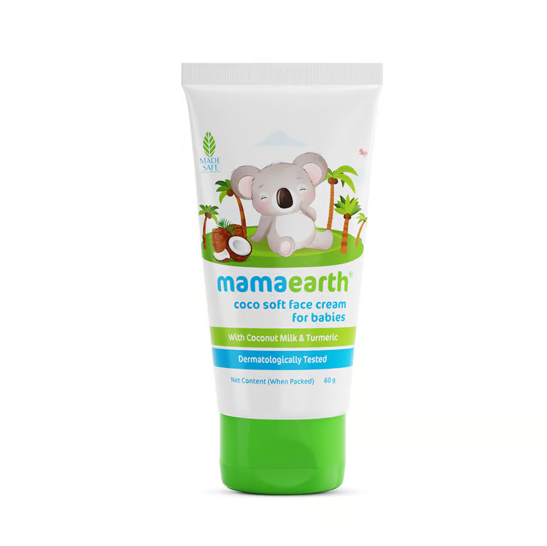 Mamaearth Coco Soft Face Cream With Coconut Milk & Turmeric For Babies - 60 g