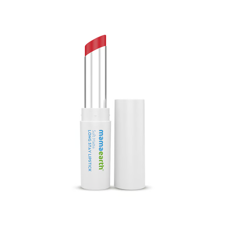 Mamaearth Soft Matte Long Stay Lipstick - Red Dahlia - 3.5 g