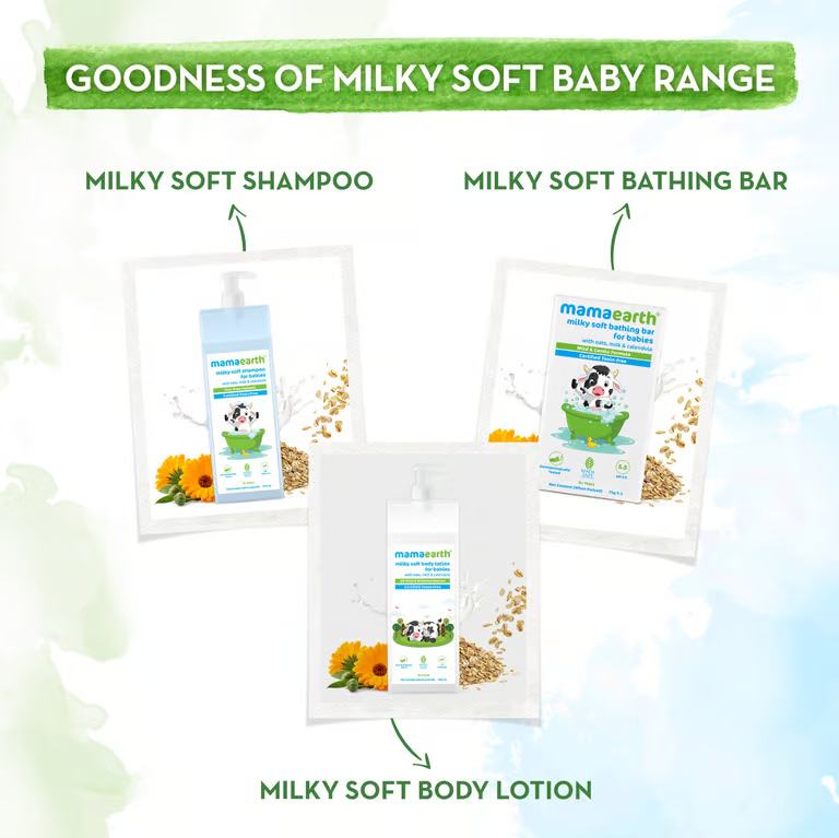 Mamaearth Milky Soft Natural Lip Balm for Babies with Oats, Milk & Calendula – 4g