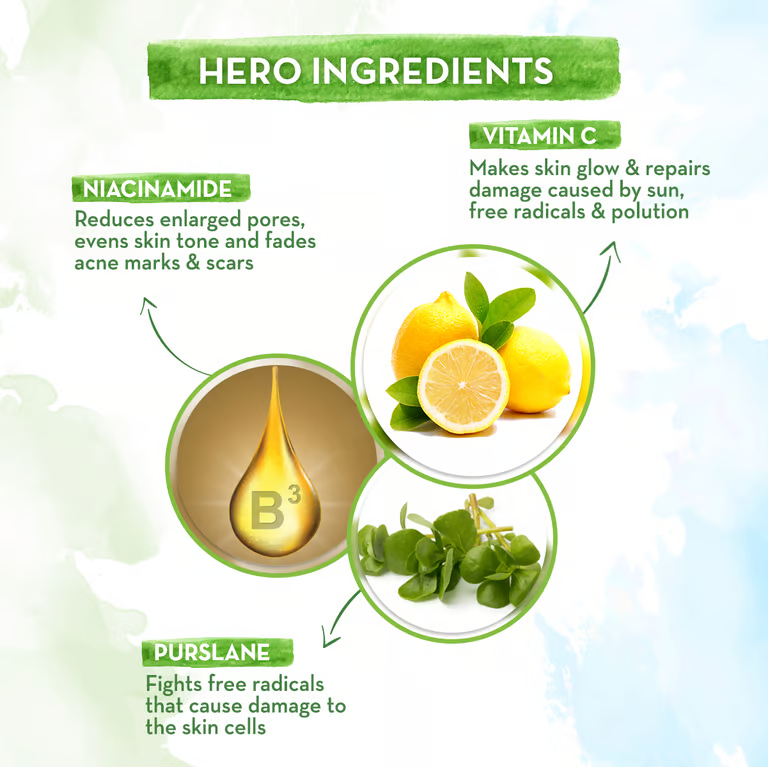 Mamaearth Vitamin c day cream hero ingredients