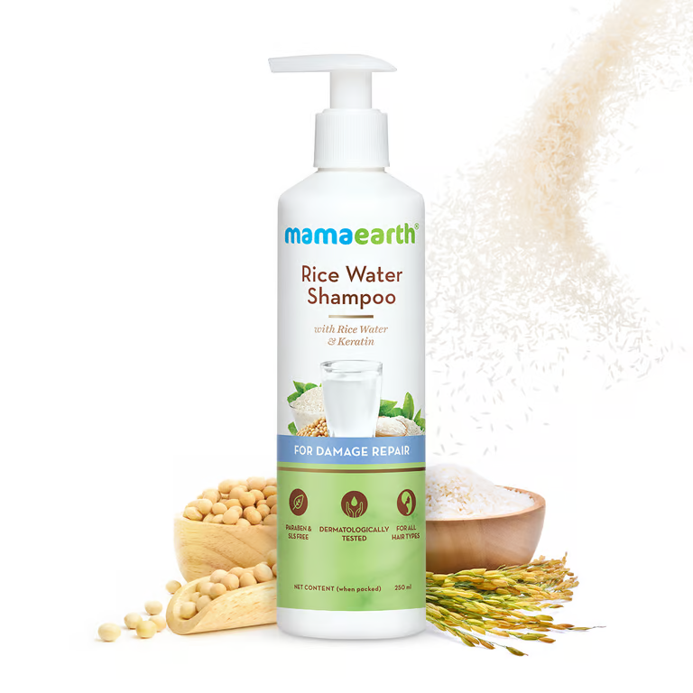 Mamaearth rice water shampoo 