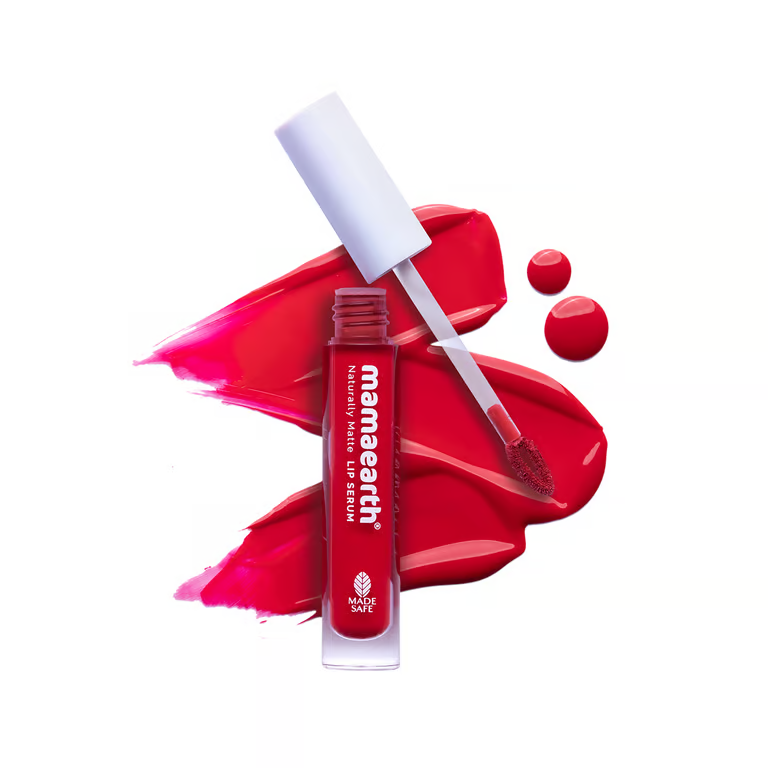 Mamaearth Naturally Matte Liquid Lipstick - 3 ml | Beet It Red