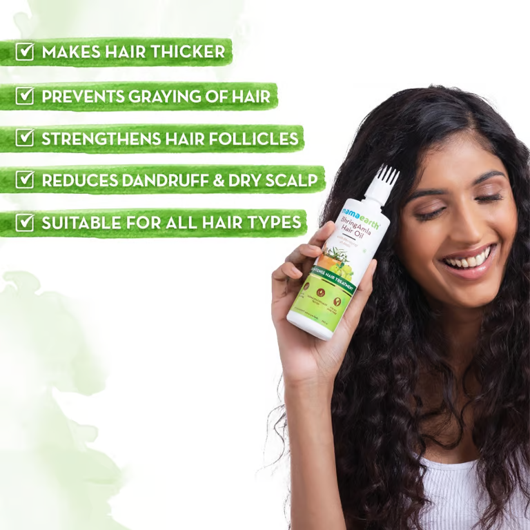 Mamaearth BhringAmla hair oil benefits