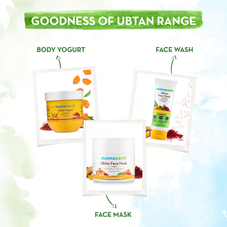 Mamaearth goodness of ubtan range