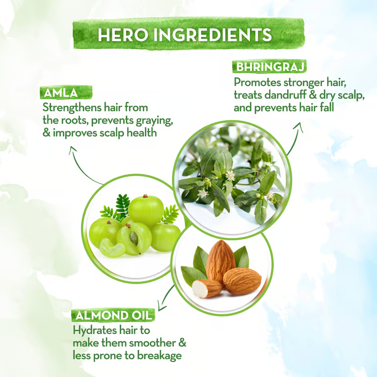 Mamaearth bhringamla conditioner hero ingredients