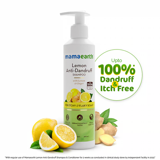 Mamaearth lemon anti-dandruff shampoo