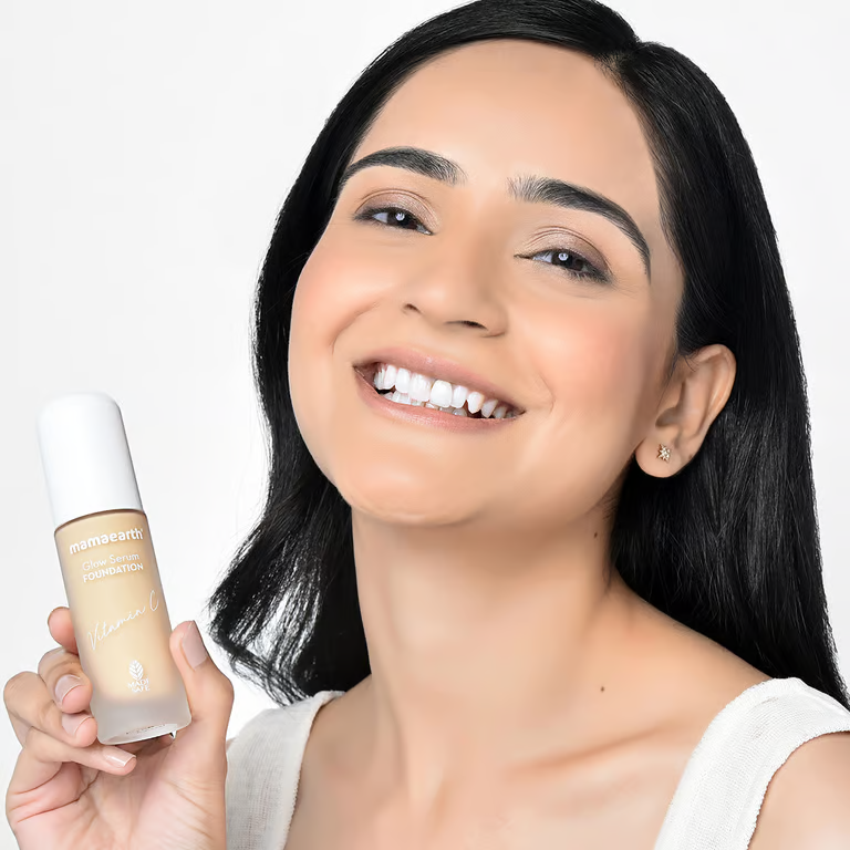 Glow Serum Foundation - Creme Glow model post