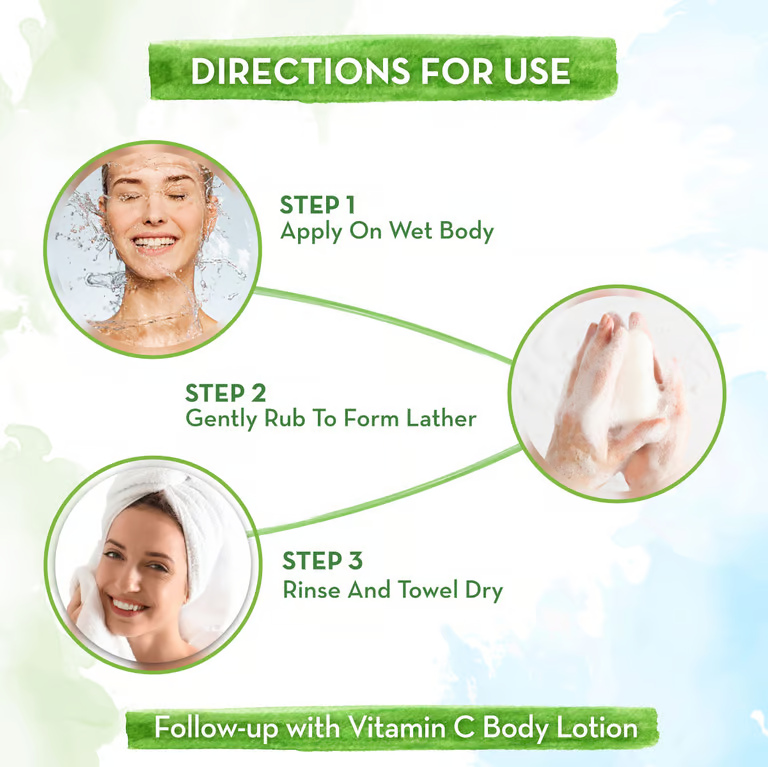 Mamaearth vitamin C soap direction of use