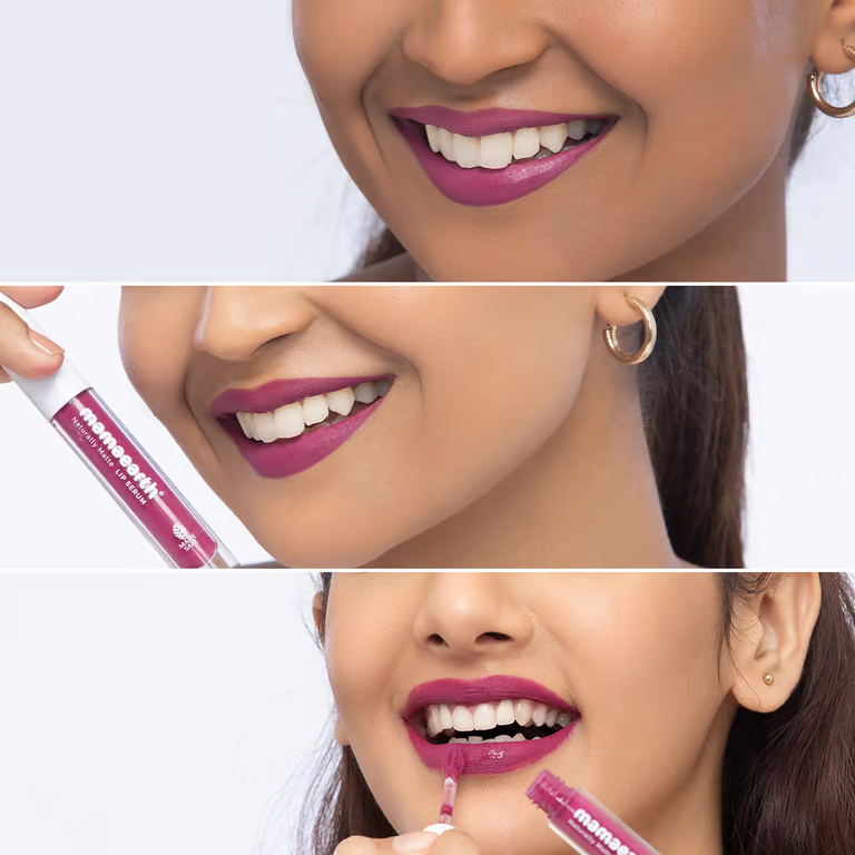 Mamaearth Naturally Matte Liquid Lipstick - 3 ml | Berryddict Magenta