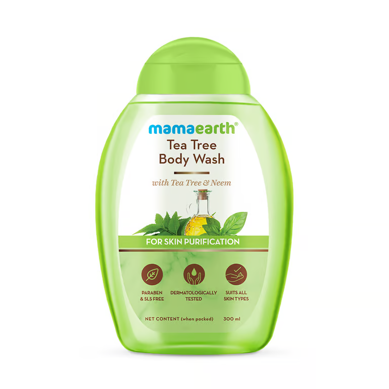 Mamaearth Tea Tree Body Wash With Tea Tree and Neem For Skin Purification - 300 ml