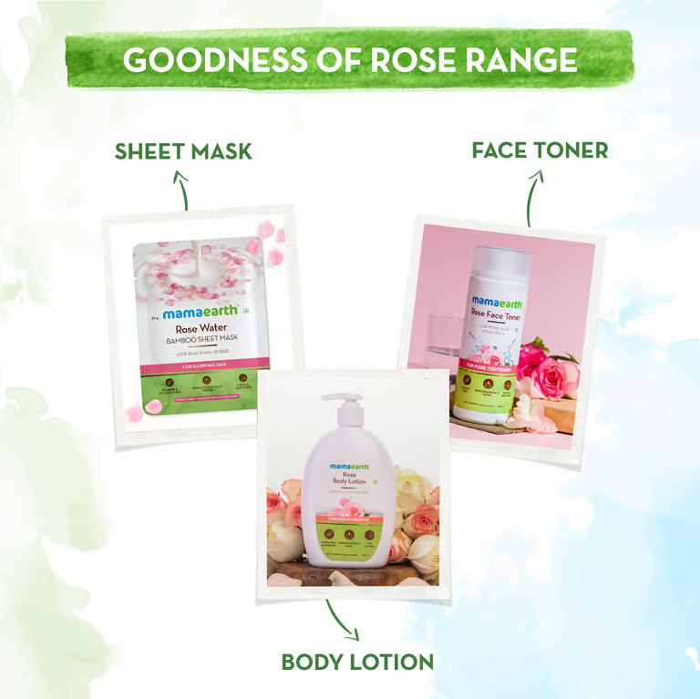 Mamaearth Rose Body Lotion with Rose Water and Milk For Deep Hydration - 400ml