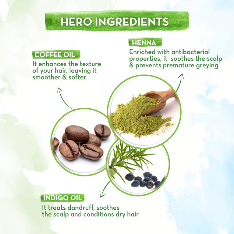 Henna Hair Oil hero ingredients