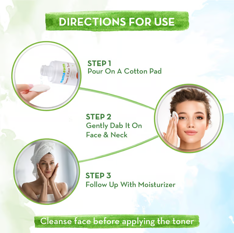 Mamaearth vitamin c toner direction of use