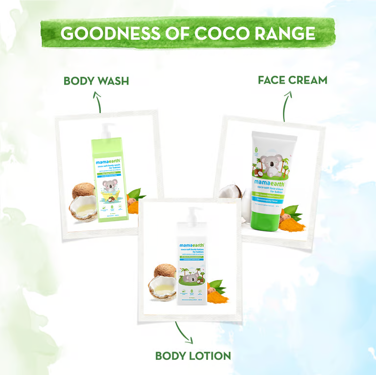 Mamaearth Coco Soft Face Cream With Coconut Milk & Turmeric For Babies - 60 g