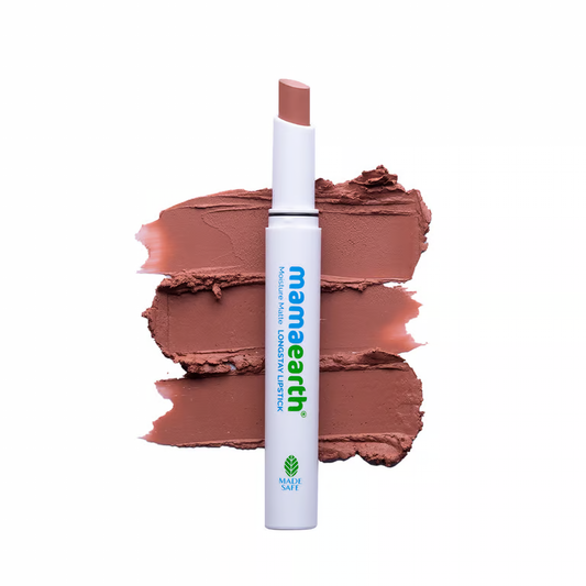 Mamaearth Moisture Matte Long Stay Lipstick - 2g | Cinnamon Nude