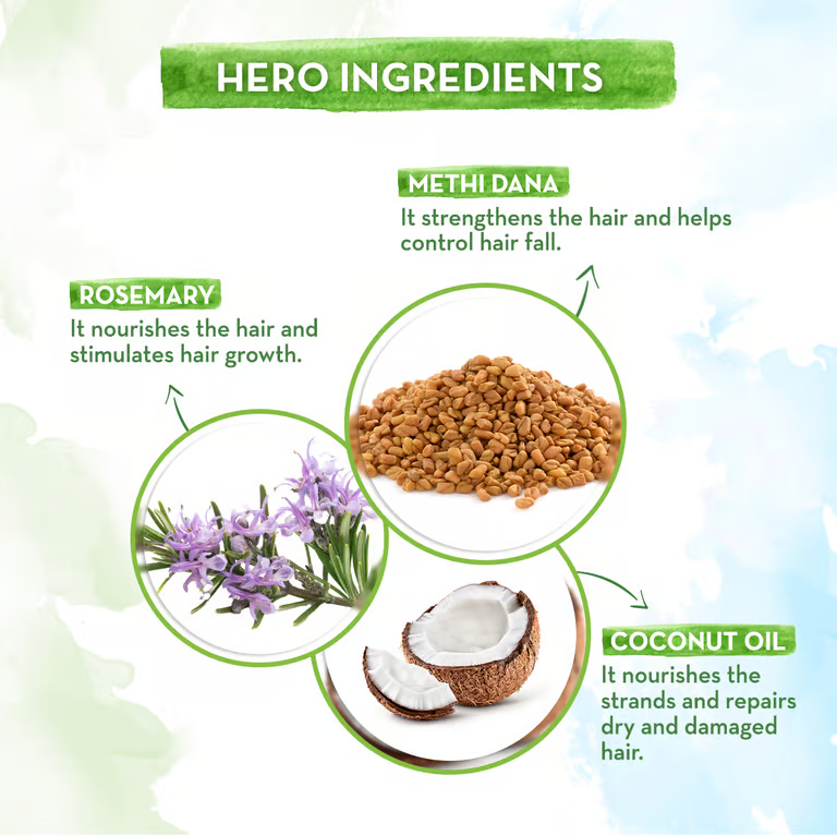 Rosemary Anti-Hair Fall Conditioner hero ingredients