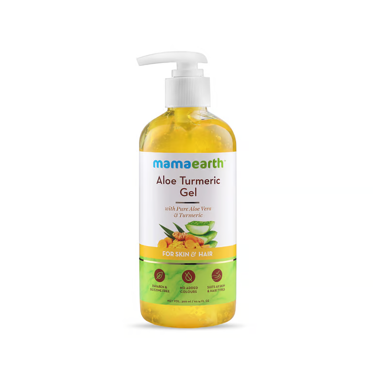 Mamaearth Aloe Turmeric Gel for Skin and Hair - 300ml & 150ml