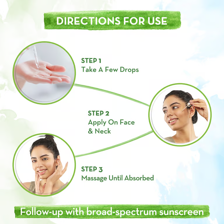 Mamaearth Ubtan face serum directions for use