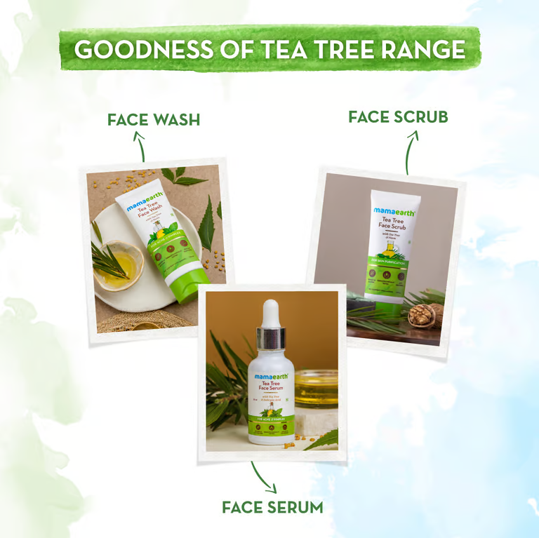 Mamaearth goodness of tea tree range