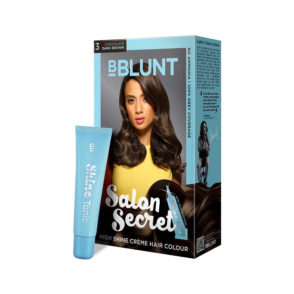 BBlunt Salon Secret High Shine Creme Hair Colour 50ml+50ml+8ml