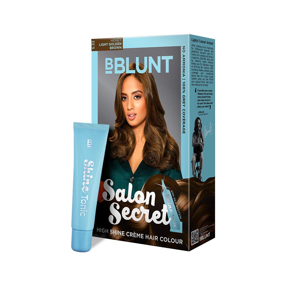 BBlunt Salon Secret High Shine Creme Hair Colour 50ml+50ml+8ml