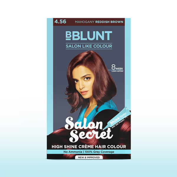 BBlunt Salon Secret High Shine Creme Hair Colour 50ml+50ml+8ml