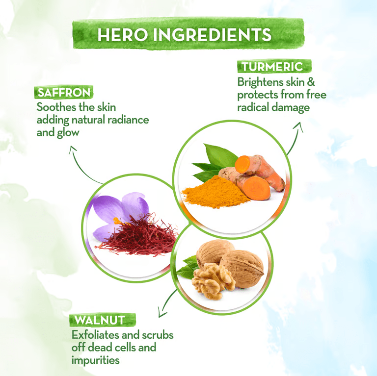 Mamaearth ubtan body scrub hero ingredients