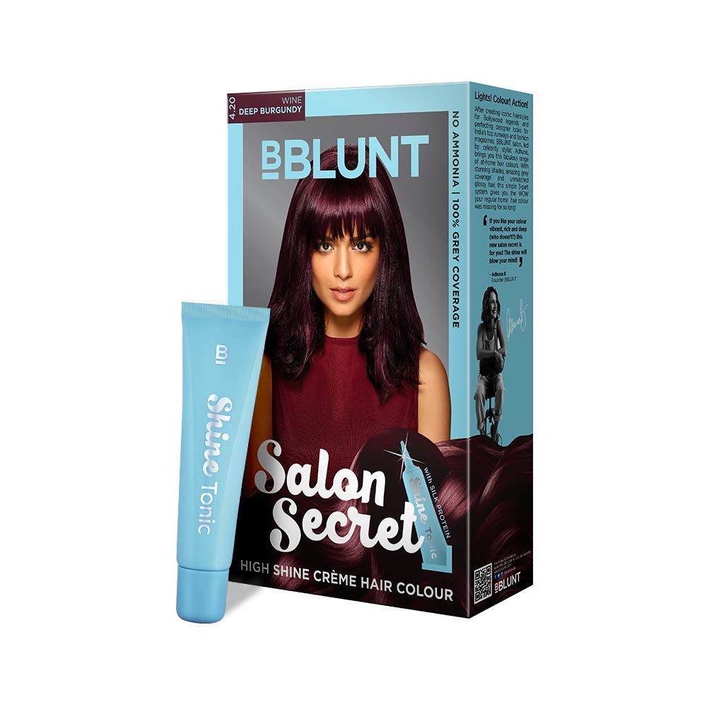 BBlunt Salon Secret High Shine Creme Hair Colour 50ml+50ml+8ml