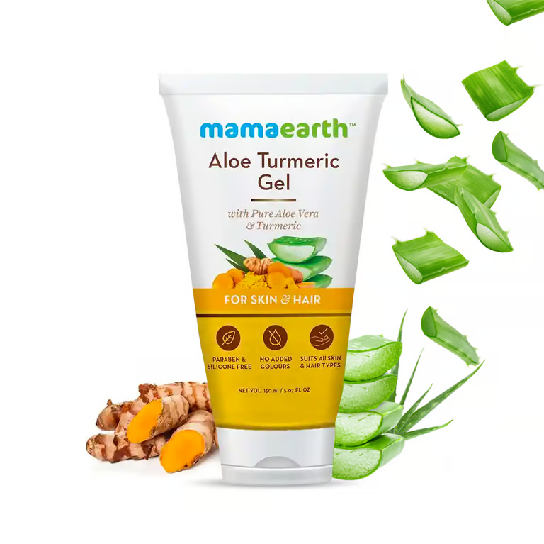 Mamaearth Aloe Turmeric Gel for Skin and Hair - 300ml & 150ml